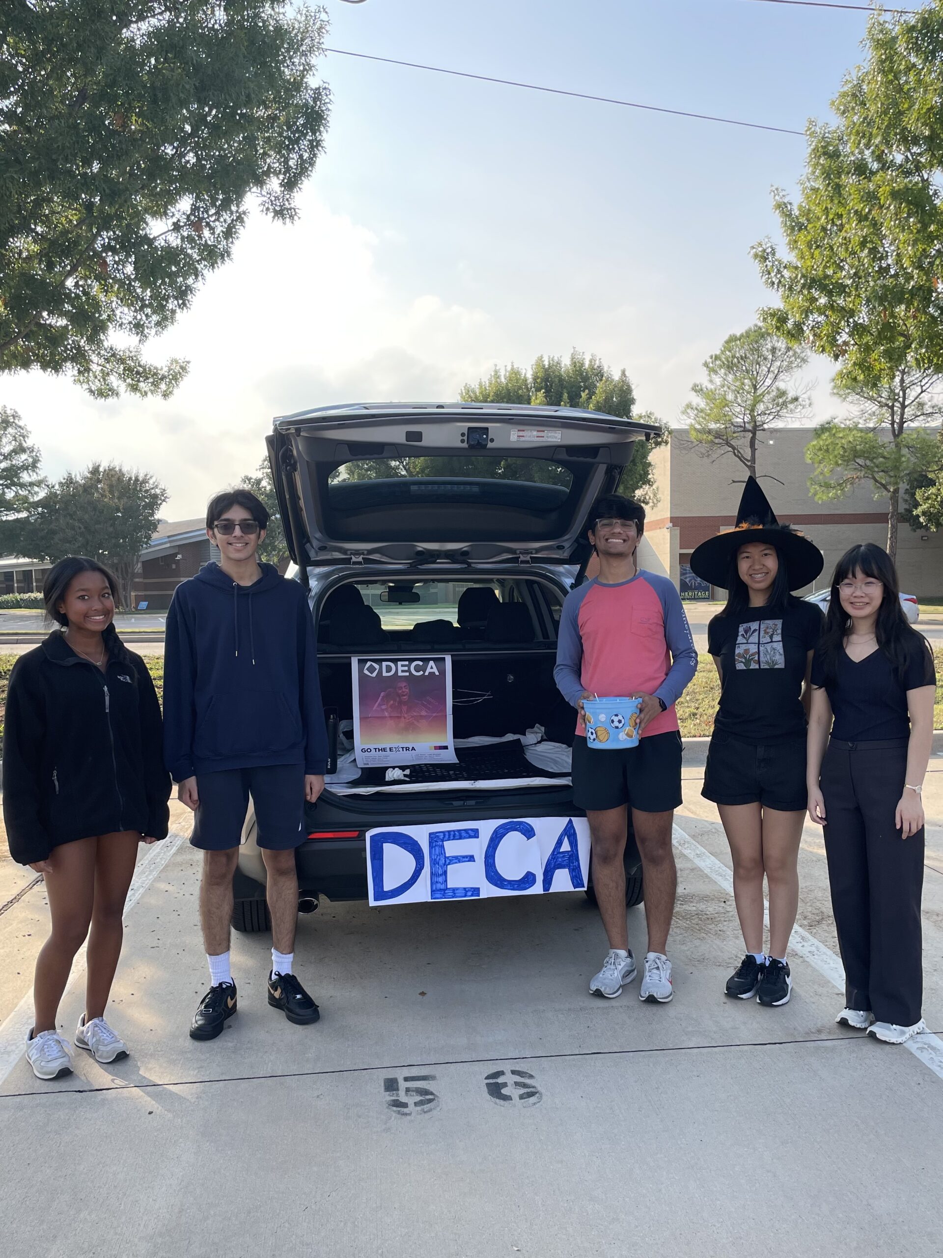Delta Club students at a fall community service event